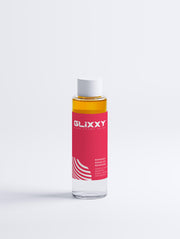 Bottle of Glixxy BiPhasic Make-up Remover on a white background 