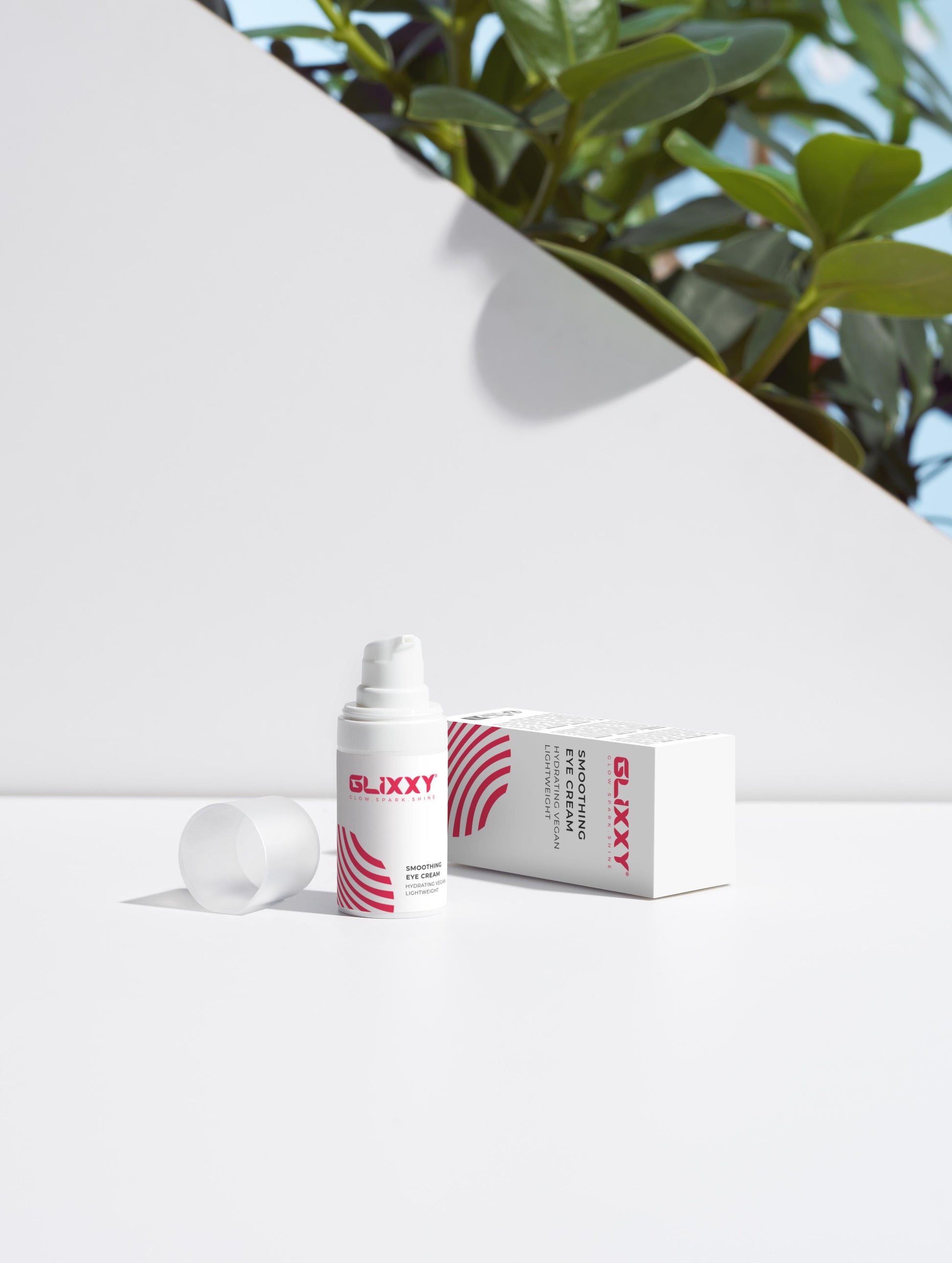 GLIXXY skincare product with packaging on a white background