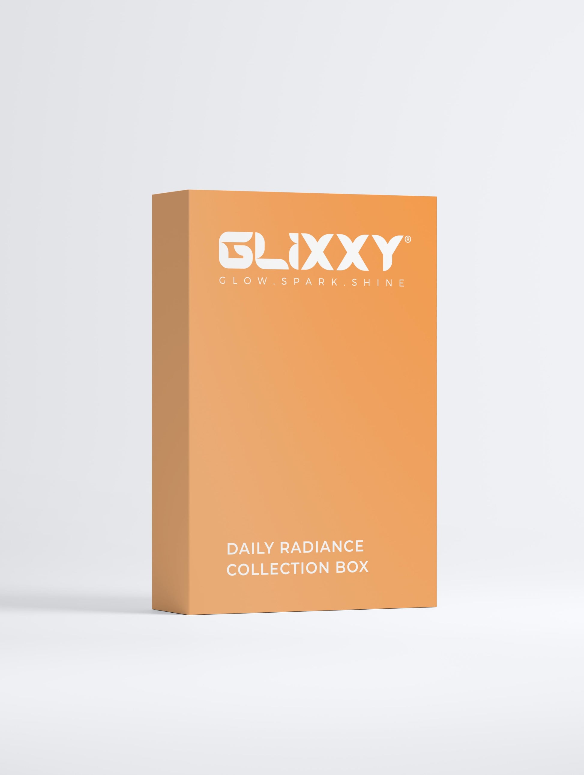 Glixxy Daily Radiance Collection Box on a white background
