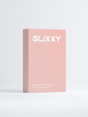 Pink Glixxy Rejuvenating Glow Collection Box on a white background