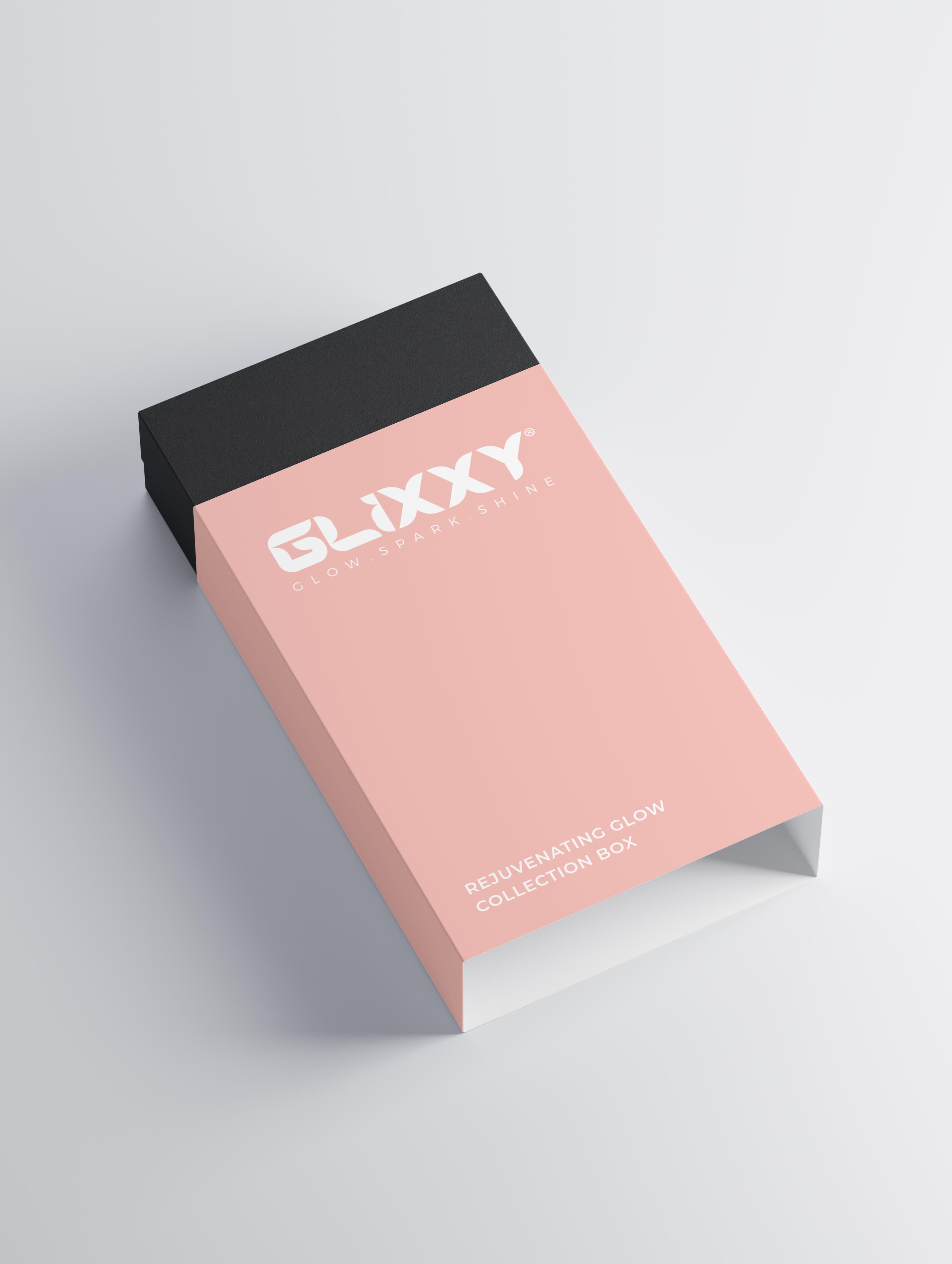 Glixxy product packaging on a light gray background
