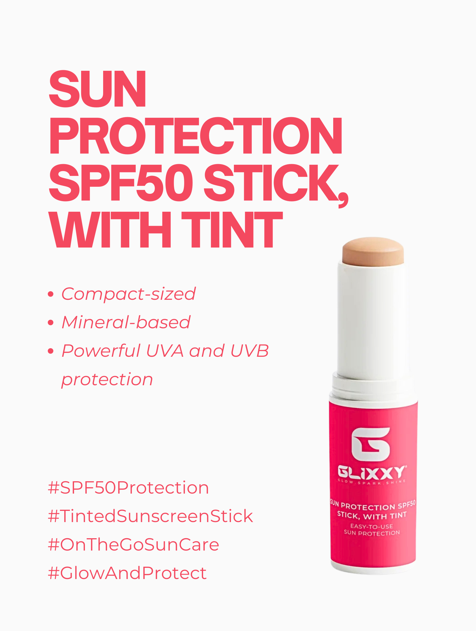 Sun Protection SPF50 Stick, with tint