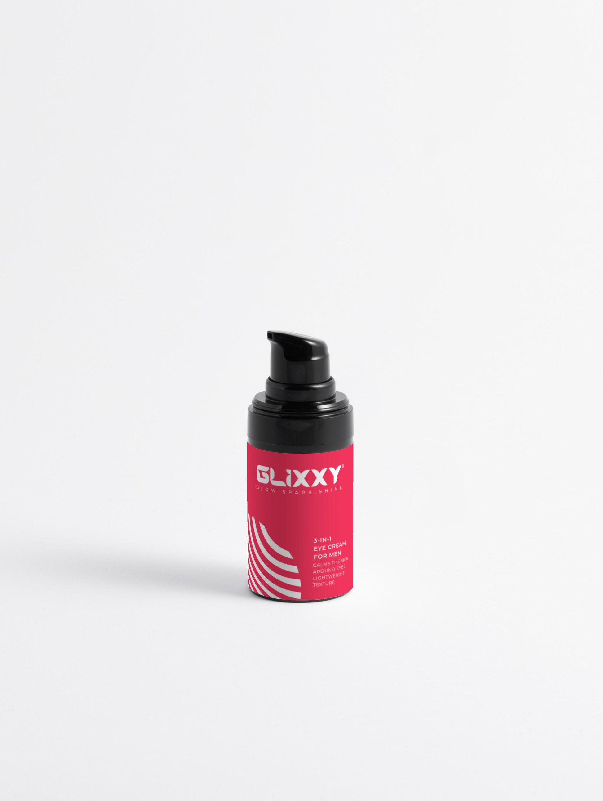 Glixxy skincare bottle on a white background