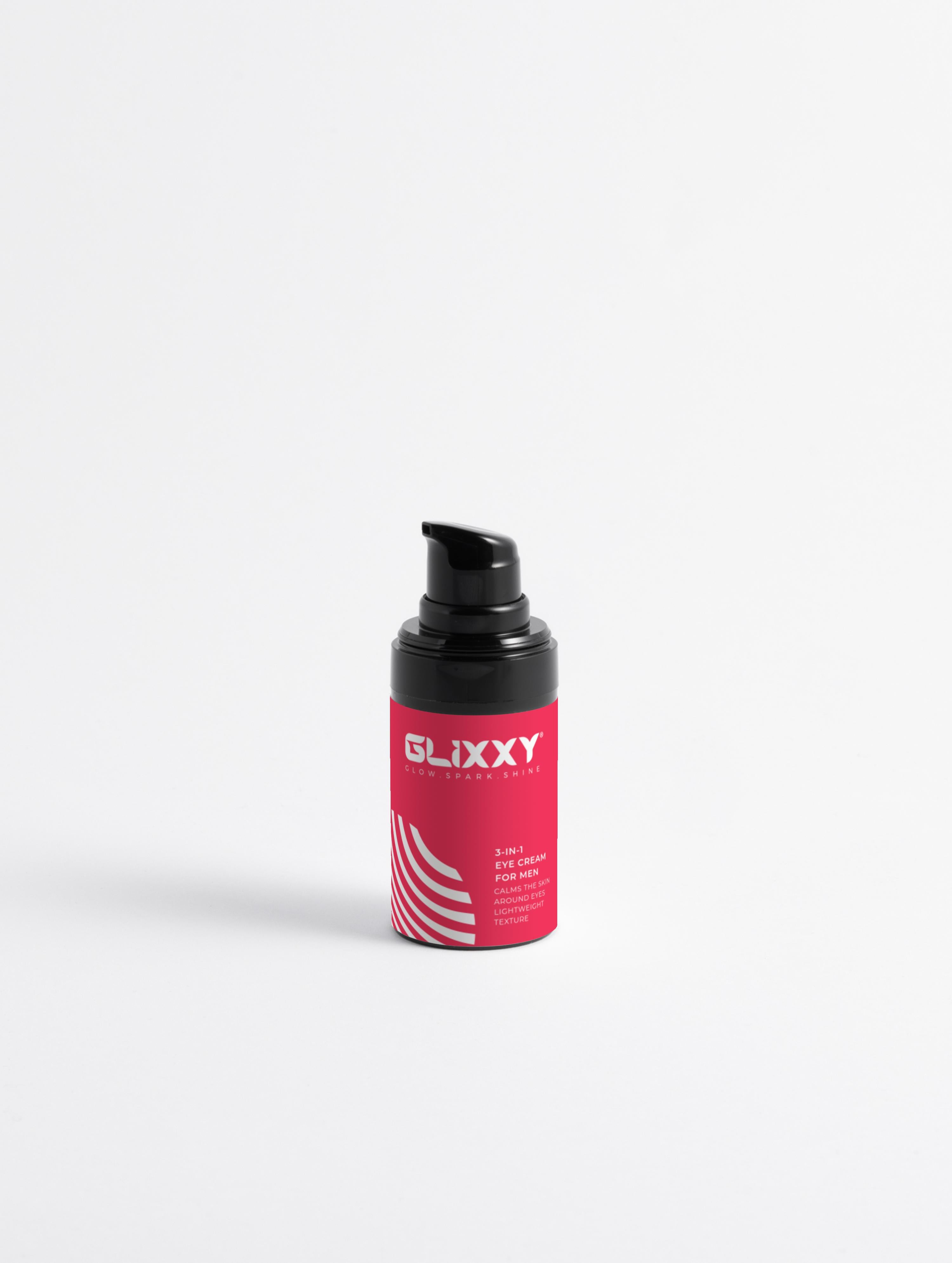 Glixxy skincare bottle on a white background