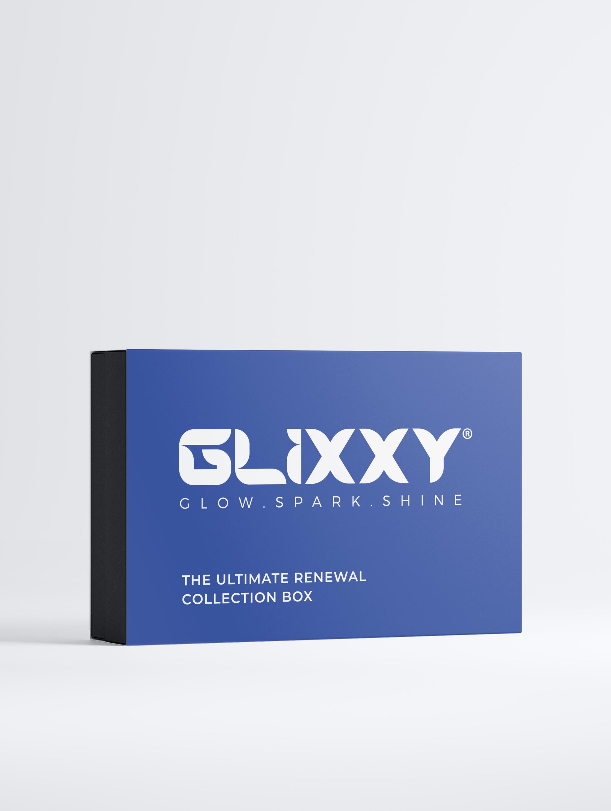 Glixxy product packaging box on a white background